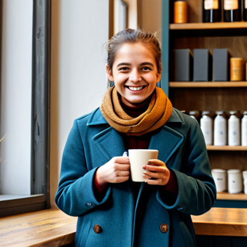 비트겐슈타인의 언어게임 이론 - Café Scene**

"A young woman, fully clothed in a modest autumn outfit (scarf, coat, jeans), ordering...