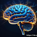 의식 연구와 철학적 논쟁 - **Prompt:** "A highly detailed, abstract representation of the human brain as a glowing, intricate n...